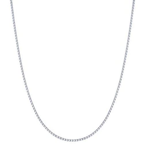Sterling Silver 1.5mm Classic Italian Box Chain Necklace, 16'' - 30''
