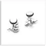 Xusamss Punk Body Piercing Earrings Stainless Steel Animal Gecko Stud Earrings Xusamss Punk Body Piercing Earrings Stainless Steel Animal Gecko Stud Earrings