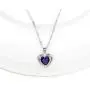 Uloveido Fashion Crystal Heart Necklace Double Heart Pendant Platinum Plated Wedding Valentines Necklace for Her Y1109