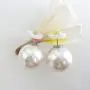 Hiqmic 925 Sterling Silver Fashion Flower Pearl Ear Stud Earrings White Gold Plated Jewelry Gifts for Women_WK90159