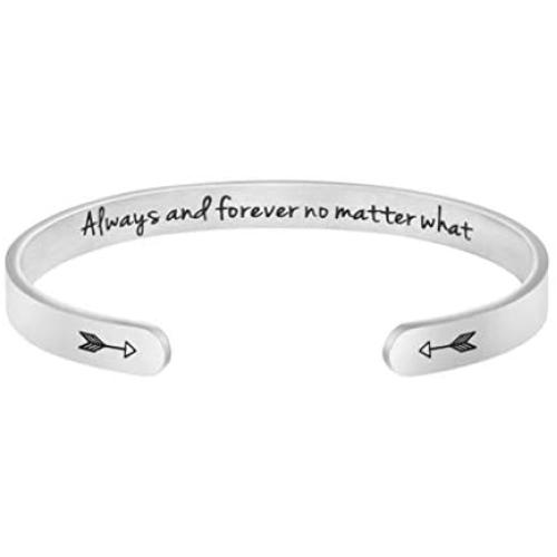 Joycuff Funny Gift for Women Inspirational Bracelet Mantra Cuff Friend Encouragement Jewelry for Daughter Sister Wife Mom Friendship