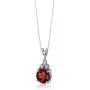Peora Garnet Pendant Sterling Silver 2.50 Carats