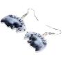NEWEI Acrylic Possum Didelphid Earrings Dangle Drop Unique Animal Jewelry For Women Girl Charm Gift