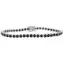 2.3mm Round Cut Simulated Black Diamond Eternity Tennis Bracelet In 14K White Gold Over 925 Sterling Silver 2.3mm Round Cut Simulated Black Diamond Eternity Tennis Bracelet In 14K White Gold Over 925 Sterling Silver