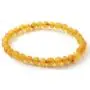 TipTopEco Baltic Amber Adult Stretch Bracelet - 7 Inches (18 cm) Long - Unpolished Honey Beads