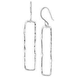 Silpada Balancing Act Drop Earrings in Hammered Sterling Silver
