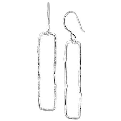 Silpada Balancing Act Drop Earrings in Hammered Sterling Silver