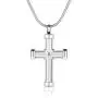 BAIYIDE Stainless Steel Cross Memorial Cremation Jewelry for Ashes Urn Pendant Necklace Keepsake Jewelry for Women & Men BAIYIDE Stainless Steel Cross Memorial Cremation Jewelry for Ashes Urn Pendant Necklace Keepsake Jewelry for Women & Men