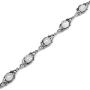Silvershake 8x6mm Oval Natural Moonstone 925 Sterling Silver Leaf Vintage Inspired 7 to 8.5 Inch Adjustable Bracelet
