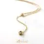 555Jewelry Womens Stainless Steel Lariat Y Drop Layer Round CZ Pendant Necklace 555Jewelry Womens Stainless Steel Lariat Y Drop Layer Round CZ Pendant Necklace