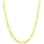 Nuragold 14k Yellow Gold 5.5mm Solid Figaro Chain Link Pendant Necklace, Mens Jewelry Lobster Lock 20'' 22'' 24'' 26'' 28'' 30''