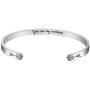 BFJLIFE Inspirational Bracelets for Women Girls Gifts for Family Friend Personalized Motivational Mantra Engraved 316L Stainless Steel Jewelry