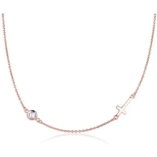 Tiny Cross Choker Necklace for Women Sterling Silver Faith Necklace Dainty Pendant Necklace Birthstone Crucifix Cute Jewelry Tiny Cross Choker Necklace for Women Sterling Silver Faith Necklace Dainty Pendant Necklace Birthstone Crucifix Cute Jewelry