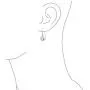 Carved Etched Puffed Teardrop Pear Shaped Rain Drop Earrings For Women Fishhook 925 Sterling Silver 1.25 1.5 1.75 Inch