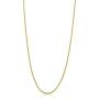 The Bling Factory 1.9mm 24k Yellow Gold Plated Stainless Steel Round Snake Chain Necklace + Gift Box