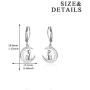 YFN Sterling Silver Unicorn Earrings, Cat Moon Opal Earrings Cat Lovers Gift, Owl Gifts Drop Leverback Earrings for Women