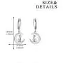 YFN Sterling Silver Unicorn Earrings, Cat Moon Opal Earrings Cat Lovers Gift, Owl Gifts Drop Leverback Earrings for Women