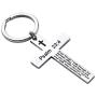 Ldurian Christian Keychain ECCLESIASTES 3:1 Bible Verse Key Chain Inspirational Cross Religious Gifts…