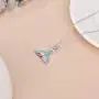 Sterling Silver Mermaid Tail Necklace with 5A Cubic Zirconia Fish Ocean Jewelry Good Luck Necklace for Women Sterling Silver Mermaid Tail Necklace with 5A Cubic Zirconia Fish Ocean Jewelry Good Luck Necklace for Women