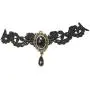 CharmLight Jewelry Popular Black Flower Lace Gothic Lolita Beads Pendant Choker Necklace CharmLight Jewelry Popular Black Flower Lace Gothic Lolita Beads Pendant Choker Necklace