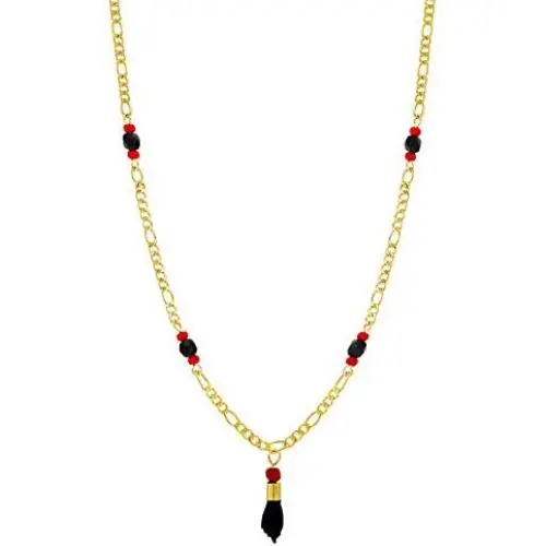 In Season Jewelry 18k Gold Plated Simulated Azabache Evil Eye Protection Necklace Figa Hand 18'' In Season Jewelry 18k Gold Plated Simulated Azabache Evil Eye Protection Necklace Figa Hand 18''