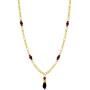 In Season Jewelry 18k Gold Plated Simulated Azabache Evil Eye Protection Necklace Figa Hand 18''