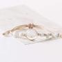 Dandelion Dangle Earrings and Bracelet Rope Weave Adjustable Natural Dried Dandelion Seed Flower Jewelry for Women Girls