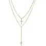 Chargances Women Y Lariat Necklace with Cross Pendant Gold Cross Necklace Bohemia Cross Laying Necklace Multi layer Chain Delicate Women Y Necklaces for Women Long Choker Jewelry for Women and Girls Chargances Women Y Lariat Necklace with Cross Pendant Gold Cross Necklace Bohemia Cross Laying Necklace Multi layer Chain Delicate Women Y Necklaces for Women Long Choker Jewelry for Women and Girls