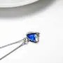SOULMEET Angel Wings Heart Necklace with Simulated Opal&Cubiz Zirconia for Women Girls Sterling Silver Jewelry Christmas Gifts Birthday