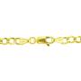 Nuragold 10k Yellow Gold 4mm Solid Cuban Curb Link Chain Bracelet or Anklet, Womens Mens Lobster Lock 7'' 7.5'' 8'' 8.5'' 9''