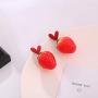 6 Pairs Creative Assorted Cute 3D Fruits Earring Cherry Strawberry Peach Avocado Grape Dangle & Stud Drop Earrings Set for Women Girls