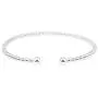 AeraVida Stylish Linked 3 mm Round Beads of .925 Sterling Silver Cuff Bangle Bracelet AeraVida Stylish Linked 3 mm Round Beads of .925 Sterling Silver Cuff Bangle Bracelet