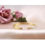 Rose Gold/Gold/Silver Titanium Stainless Steel Pave Cubic Zironia Simulate Diamond Stackable Oval Hinged Bangle Bracelet 6.5''-7''