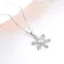 PEIMKO 925 Sterling Silver Snowflake Necklace Romantic CZ Christmas Snowflake Pendant Necklace Jewelry Gifts for Women Girls 18'' Silver Chain PEIMKO 925 Sterling Silver Snowflake Necklace Romantic CZ Christmas Snowflake Pendant Necklace Jewelry Gifts for Women Girls 18'' Silver Chain