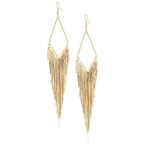 GUESS Basic Fringe Linear Drop Earrings