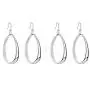 SA SILVERAGE 925 Sterling Silver Twisted Hoop Earrings Oval Round Dangle Teardrop Earrings For Women SA SILVERAGE 925 Sterling Silver Twisted Hoop Earrings Oval Round Dangle Teardrop Earrings For Women