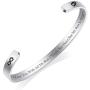 Ldurian Inspirational Bangle Bracelets Gifts for Women Men Mantra Cuff Bangle Daily Reminder Motivational Present