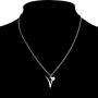 WUSUANED Stainless Steel Vegan Symbol Pendant Necklace Gift for Vegetarian