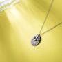 VENSERI 925 Sterling Silver Bee Happy Pendant Necklace Queen Bee Inspirational Bee Happy Necklace Inspirational Necklace Birthday