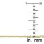 Kooljewelry 14k Yellow Gold Singapore Chain Necklace (0.7 mm, 1 mm, 1.4 mm, 1.7 mm)