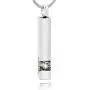 LYFML Crystal Cremation Jewelry Urn Cube Memorial Ashes Necklace Pendant Keepsake, White Birthstone Series LYFML Crystal Cremation Jewelry Urn Cube Memorial Ashes Necklace Pendant Keepsake, White Birthstone Series