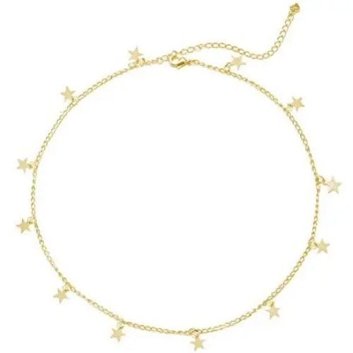 YANCHUN Star Choker Necklace Gold Star Necklace for Women Dainty Layer Necklaces for Teen Girls Gift
