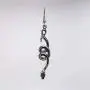 Coiled Snakes Serpents Silver Finish Pewter Dangle Earrings Coiled Snakes Serpents Silver Finish Pewter Dangle Earrings