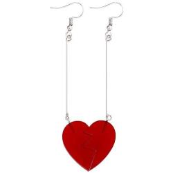 JoJo Bizarre Adventure Polnareff Earrings - Heart Puzzle Anime Earrings - Gift For Women and Girls