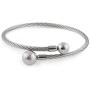 Starborn Genuine Muonionalusta Meteorite and Stainless Steel Bracelet