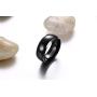 PJ Jewelry Two-Tone 8mm Wicca Pagan Triple Moon Goddess Pentagram Tungsten Carbide Dome Wedding Band Ring for Men