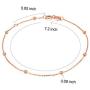 Solid 14K, 18K Gold Bracelets for Women, Real Gold Bead Thin Chain Bracelet