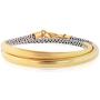 NIEVOS JEWELRY 24k Gold Plated Bracelet Wrap Around, Delicate 24k Gold Plated And White Bracelet. Delicate And Fashionable Love Designer Gift Jewelry Handmade Made By Women For Her