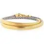 NIEVOS JEWELRY 24k Gold Plated Bracelet Wrap Around, Delicate 24k Gold Plated And White Bracelet. Delicate And Fashionable Love Designer Gift Jewelry Handmade Made By Women For Her