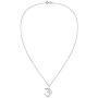 AeraVida Sacred Prayer Sign Mystic Om or Aum .925 Sterling Silver Pendant Necklace